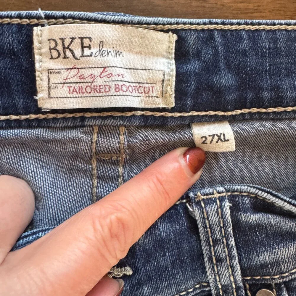 BKE Payton Tailored Bootcut Size 27x35.5 - Picture 2 of 8